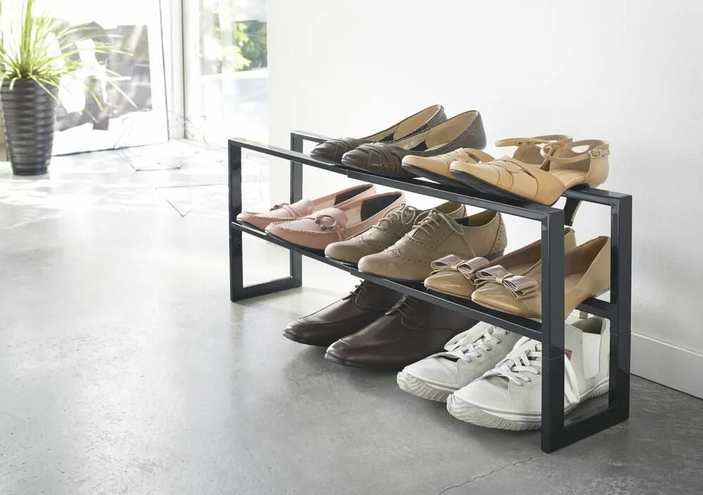 Под обувь в стиле лофт Expandable Shoe Rack - Steel - Single Metal shoe rack, Shoe rack steel, Shoe rac