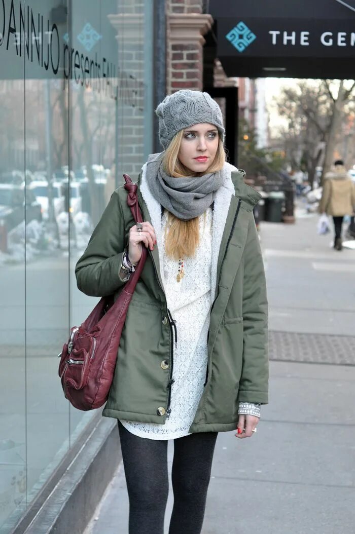 Под серую куртку какая шапка подойдет фото Pin by Papu on Chiara Ferragni Military jacket, Fashion, Parka