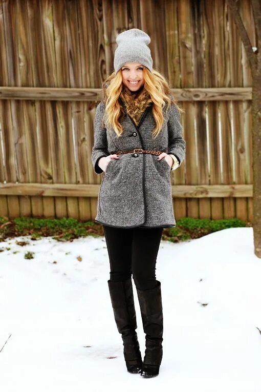 Под серую куртку какая шапка подойдет фото Beautiful Blonde Fashion Story For Girls - THE DAY BOOK Cozy winter outfits, Col