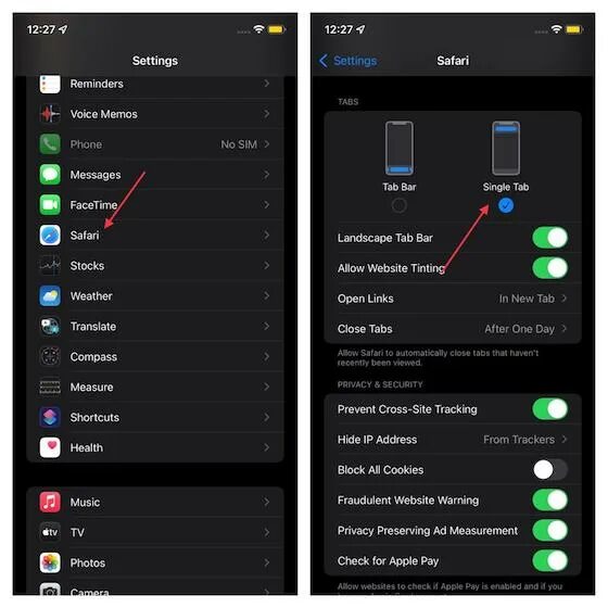 Под система название и фото How to Change Safari Address Bar Design in iOS 15 on iPhone Beebom