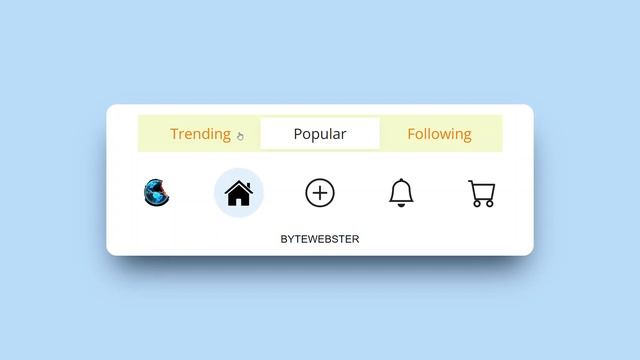 Под система название и фото Build A Animated Tab Bar Using HTML, CSS and Javascript BYTEWEBSTER - смотреть в