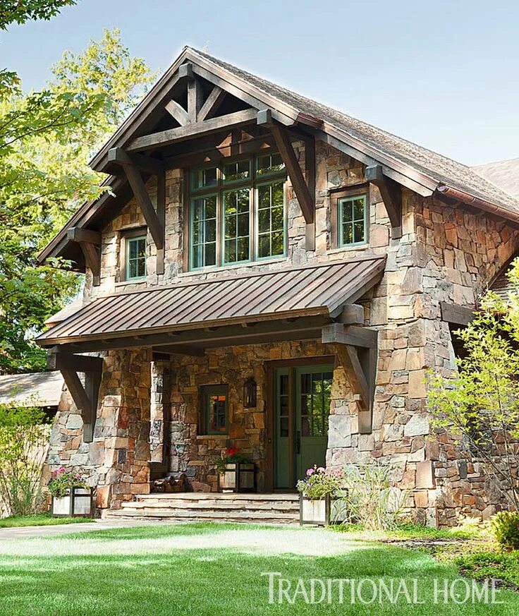 Под старину частные дома фото House Tours Summer Lakeside - designlifestyle Old stone houses, Stone cabin, Hou