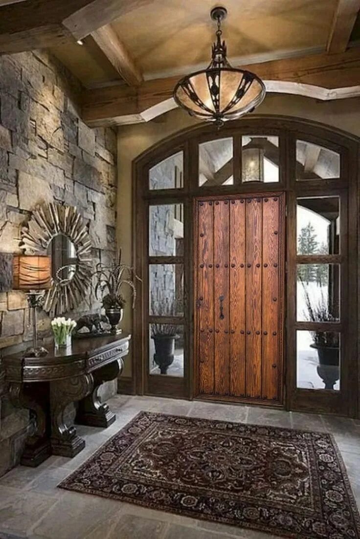 Под старину частные дома фото Hand-carved Doors, Solid Wood Entrance Front Door, Authentic Antique Barn Doors,