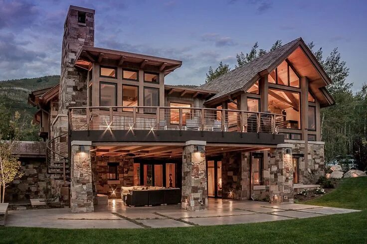 Под старину частные дома фото Crystal Lake Photo Gallery - Kelly & Stone Architects Dream house, Rustic house,