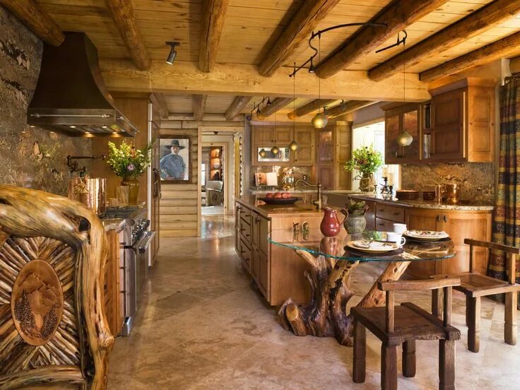 Под старину частные дома фото Jona Collins Interior Design Log home interior, Log home interior design, Rustic