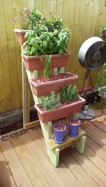 Под цветы на дачу своими руками Window Box Planter Stairs Maceteros de jardín, Jardinería en macetas, Macetas de