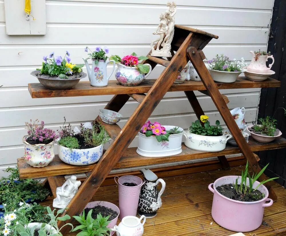 Под цветы на дачу своими руками Pin von Loving Life and Home auf Garden Decor Topf- und kübelpflanzen, Kleinen r