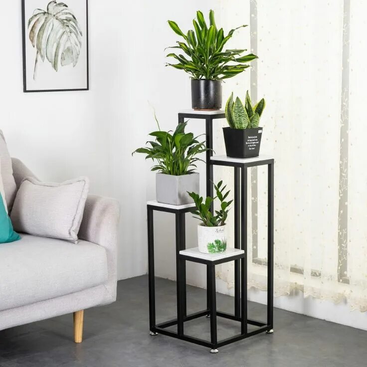Под цветы в стиле лофт Creative North Europe Green Plant Rack Balcony Shelf Simplicity Metal Stand For 