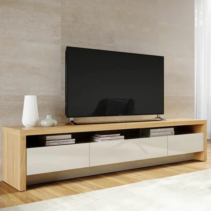 Под телевизор в современном стиле фото Manhattan Comfort Sylvan TV Stand Living room tv, Living room tv stand, Living r