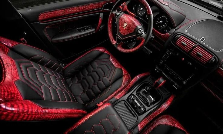 Под тюнингом салон ElimPHOTO's Photo Auto bekleding, Porsche, Cayenne