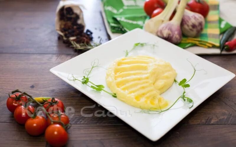 Подача картофельного пюре в ресторане фото Картофельное пюре от Кафе Сады Казань Единая Служба Заказов Leverans.ru