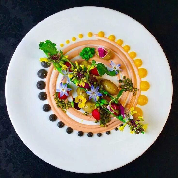 Подача каши в ресторане фото Pin de Alex Dzamo en FOOD PLATING Platos