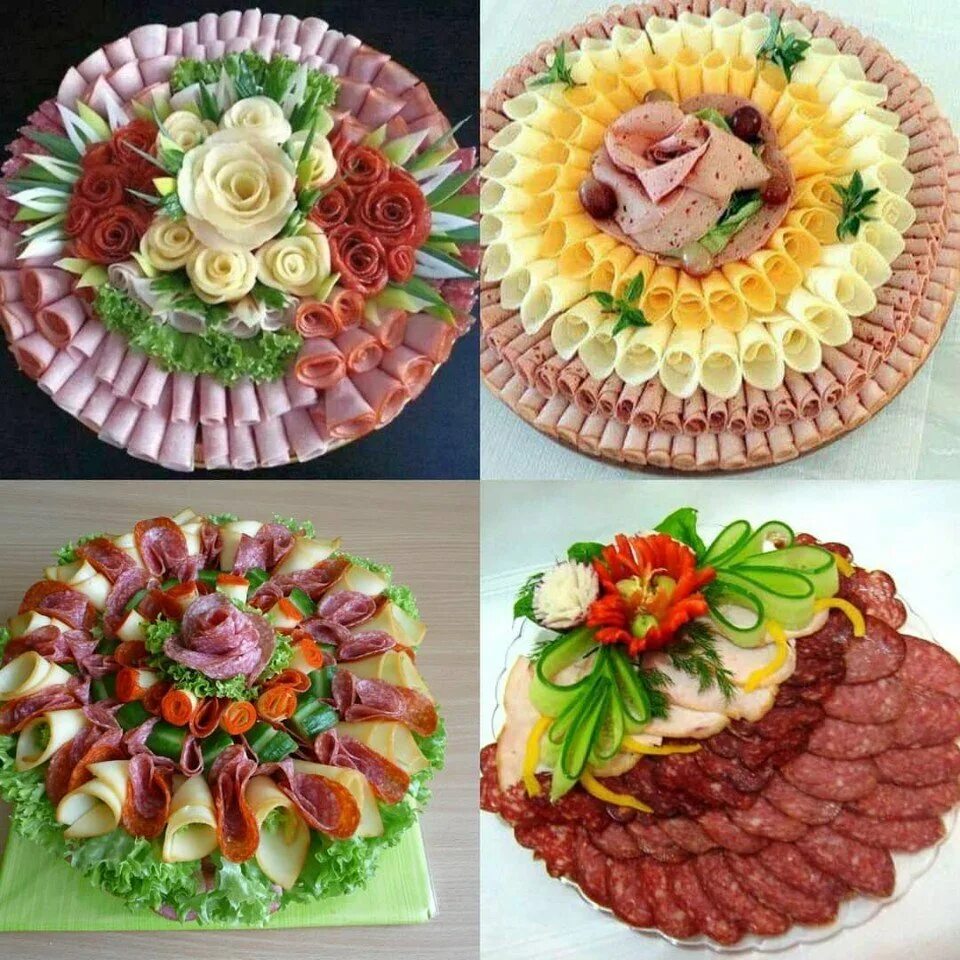 Подача нарезки на праздничный стол фото Нарезка овощей на празничный стол ) Вкусные рецепты))) Дзен