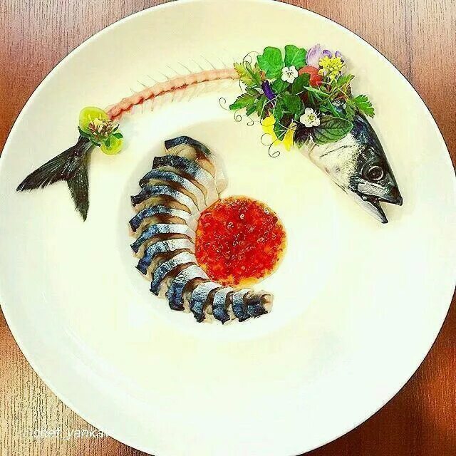Подача рыбы фото Pin by Michele Sartin on fishy fish Food plating, Creative food, Gourmet food pl