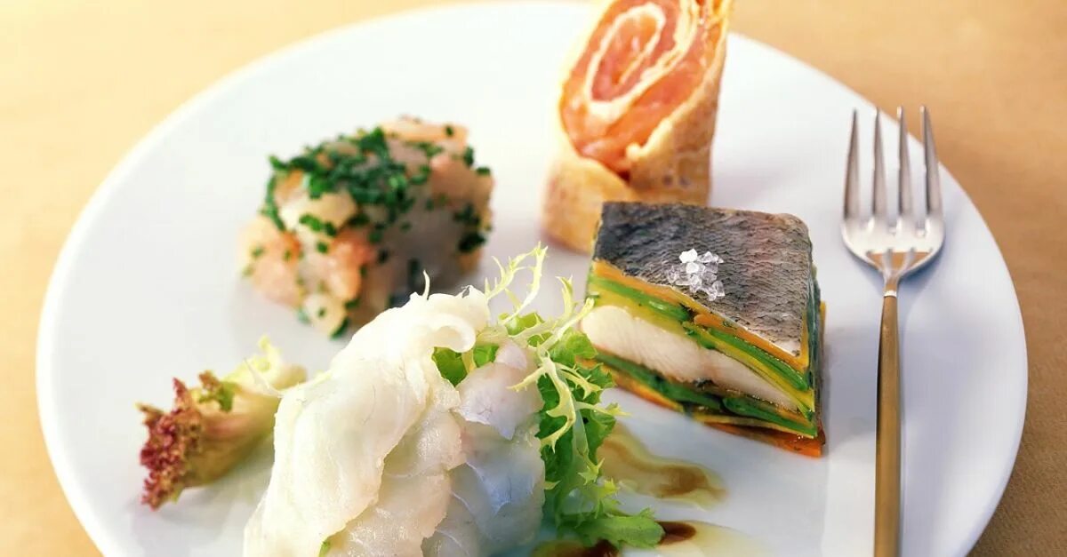 Подача сала в ресторане фото A Quartet of Fish Appetizers recipe Eat Smarter USA