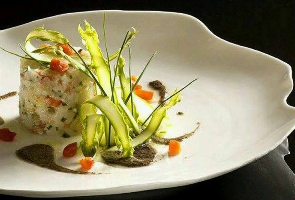 Подача салатов в ресторанах фото Jacques & Laurent Pourcel - Photo Gastronomie, Cuisine gastronomique, Art culina