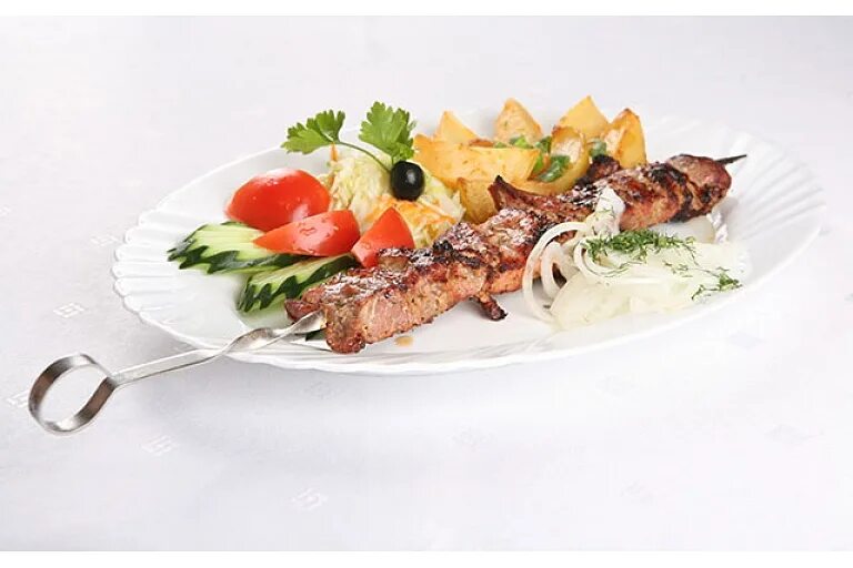 Подача шашлыка в ресторане фото Talifa, restaurant, Cafes bars restaurants, Business lunch in Dreilini, Complex 