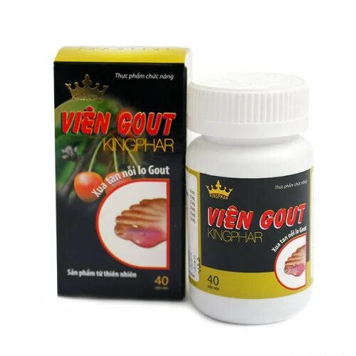 Подагра таблетки фото Препарат для лечения подагры Vien Gout King Phar 40 капсул купить в Москве прямо