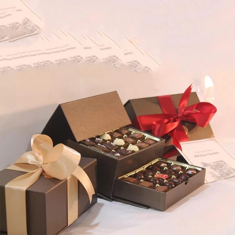 Подарка шоколад фото Embalaje de papel elegante caja de regalo de chocolate dubai Alibaba.com