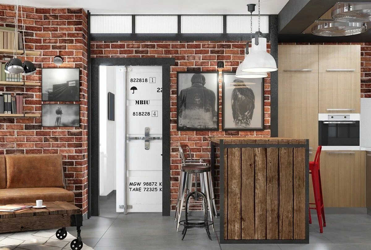 Подарки лофт стиль How To Design Industrial Style Bachelor Pads: 4 Examples Industrial bedroom desi