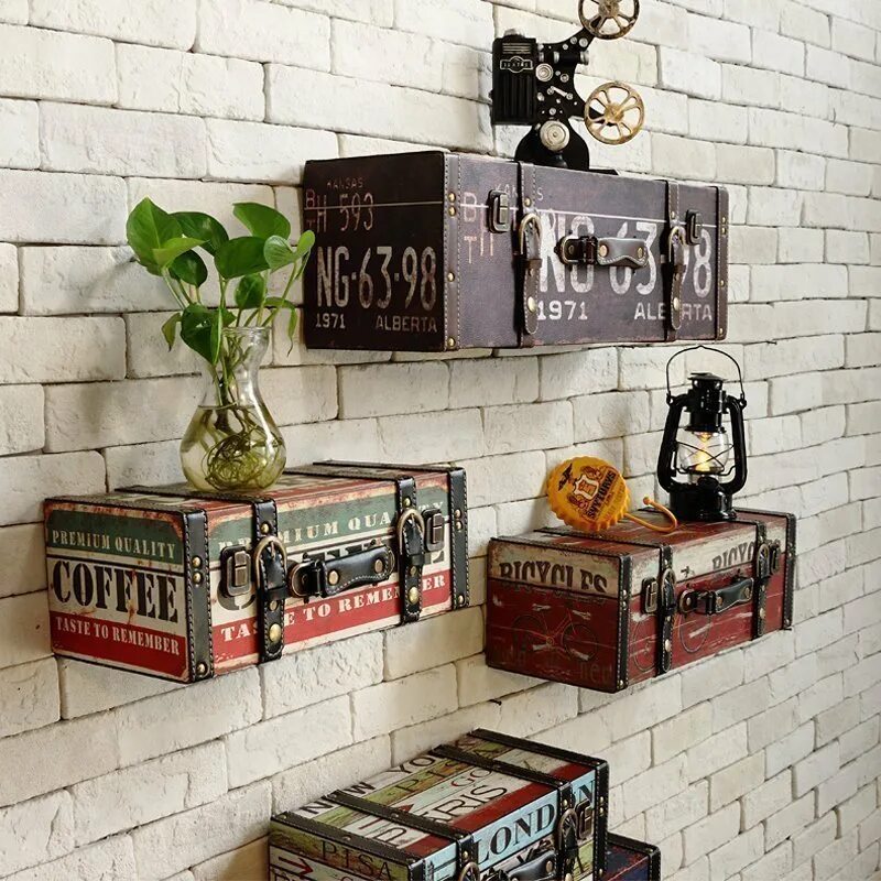 Подарки лофт стиль American retro cafe bar wall decoration shop wall mural wall Home Furnishing cre