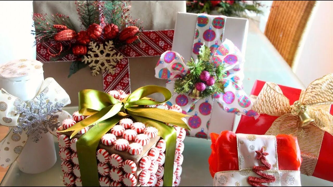 Подарки оформление фото DIY- Envuelve tus regalos de una forma original! - YouTube
