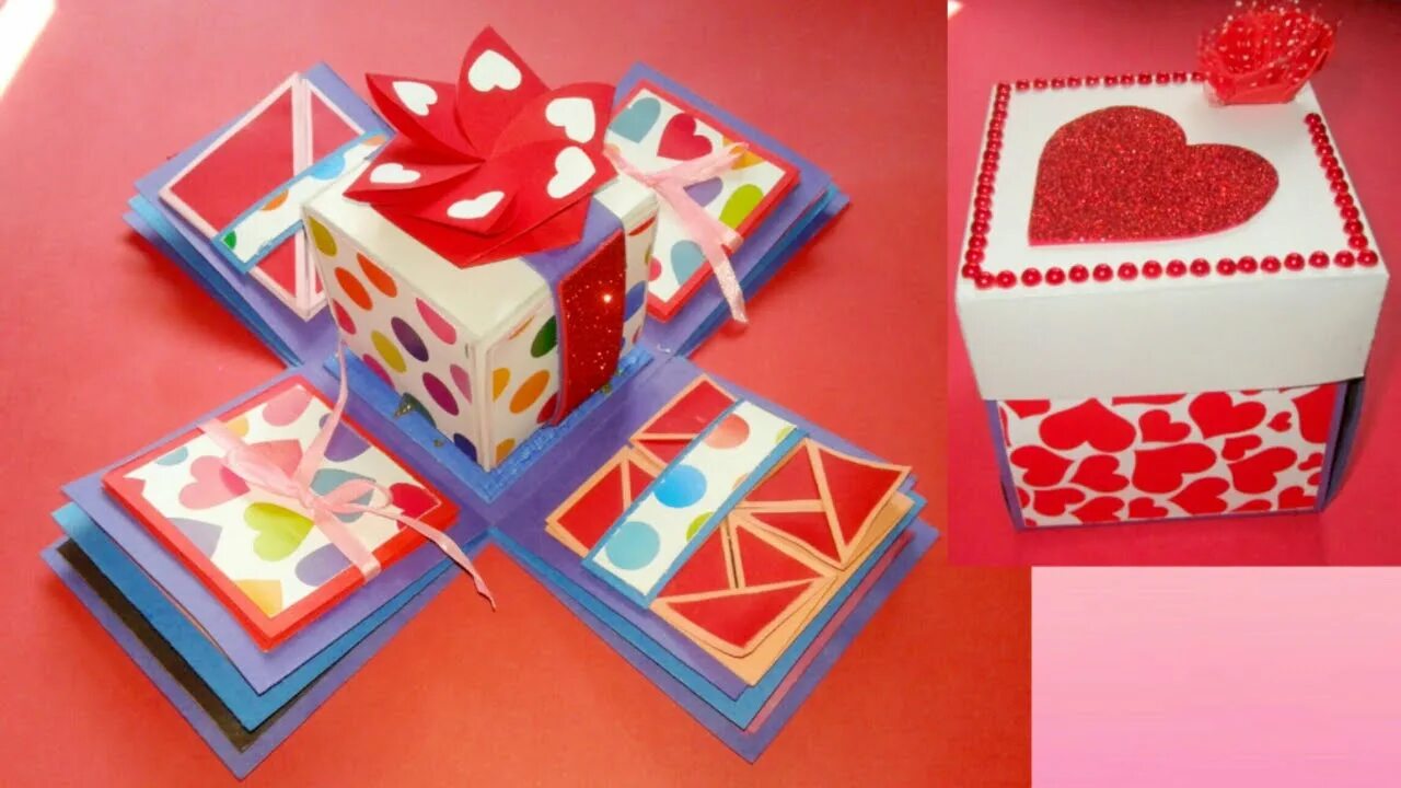 Подарки самоделки на день рождения Gift idea/Explosion Box for friend/surprize box/birthday gift/Handmade Explosion