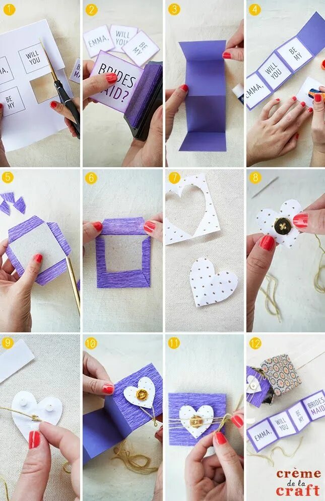 Подарки своими руками на день фото DIY "Will You Be My Bridesmaid?" Gift Box (+ free printable) Creative diy gifts,