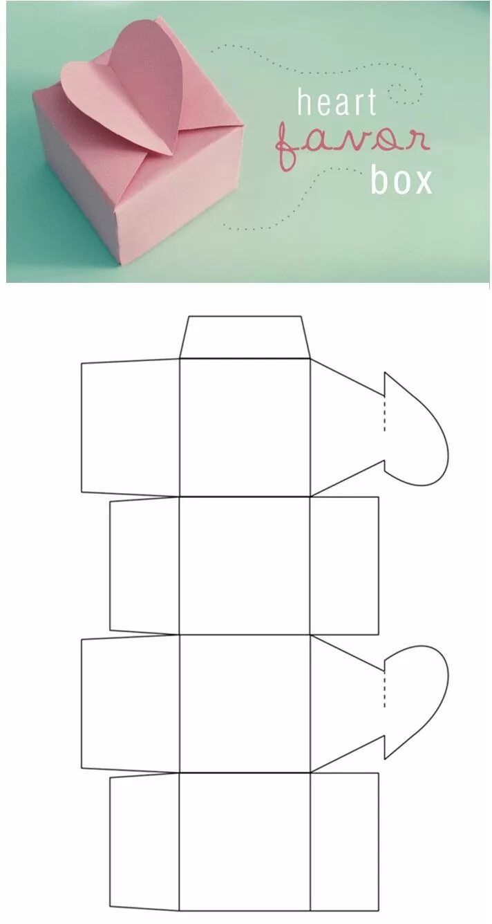 Подарки своими руками схема heart favor box Paper crafts magazine, Origami box diy, Paper crafts diy