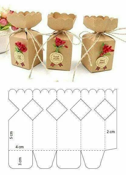Подарки своими руками схема Kurviges Herz - Meine Seite - Papierkunst - Eindrucksvolle Hacer cajas de regalo