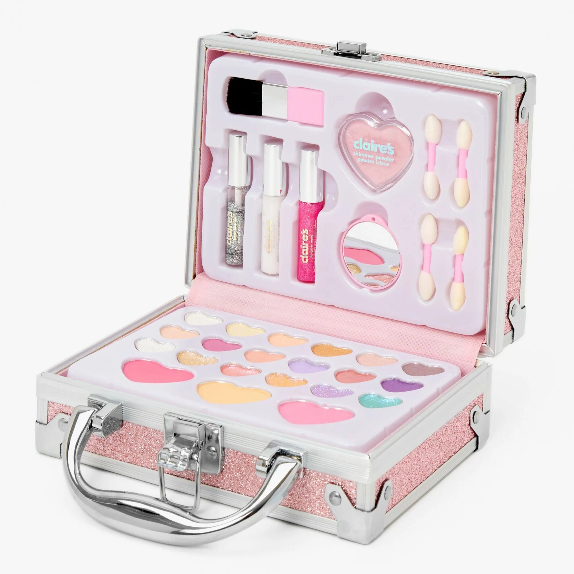 Подарок девочке 9 лет фото Pink Glitter Travel Case Makeup Set Makeup set, Travel makeup kit, Makeup kit fo