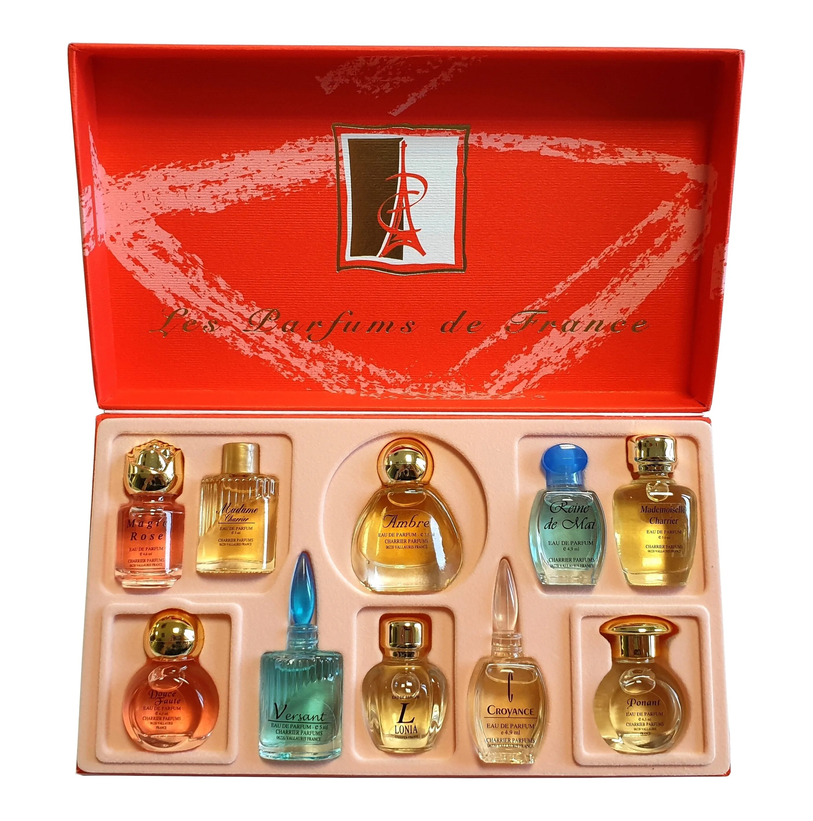 Подарок духи фото Набор парфюмированной воды для женщин "Les Parfums de France - Top 10" 53,7 мл о
