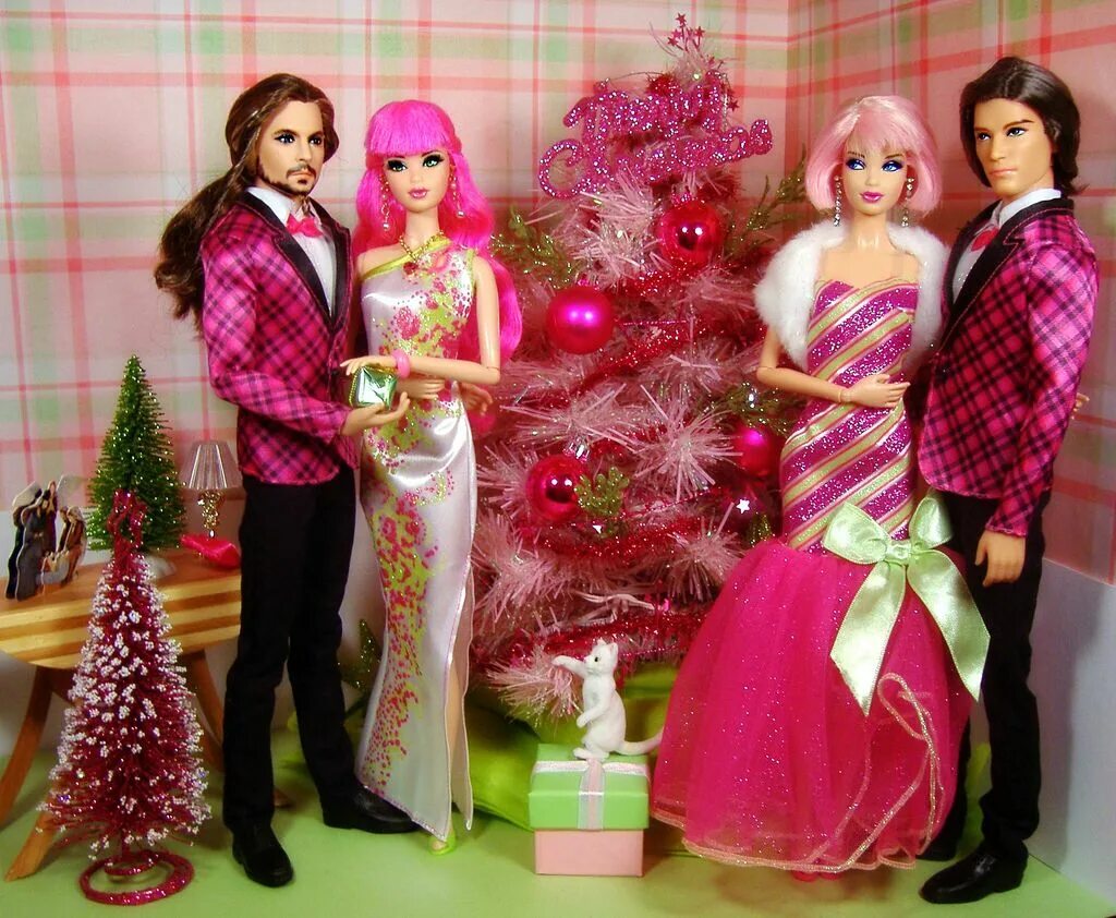 Подарок фото куклы "What Are You Doing New Year's, New Year's Eve?" Vintage barbie clothes, Holiday