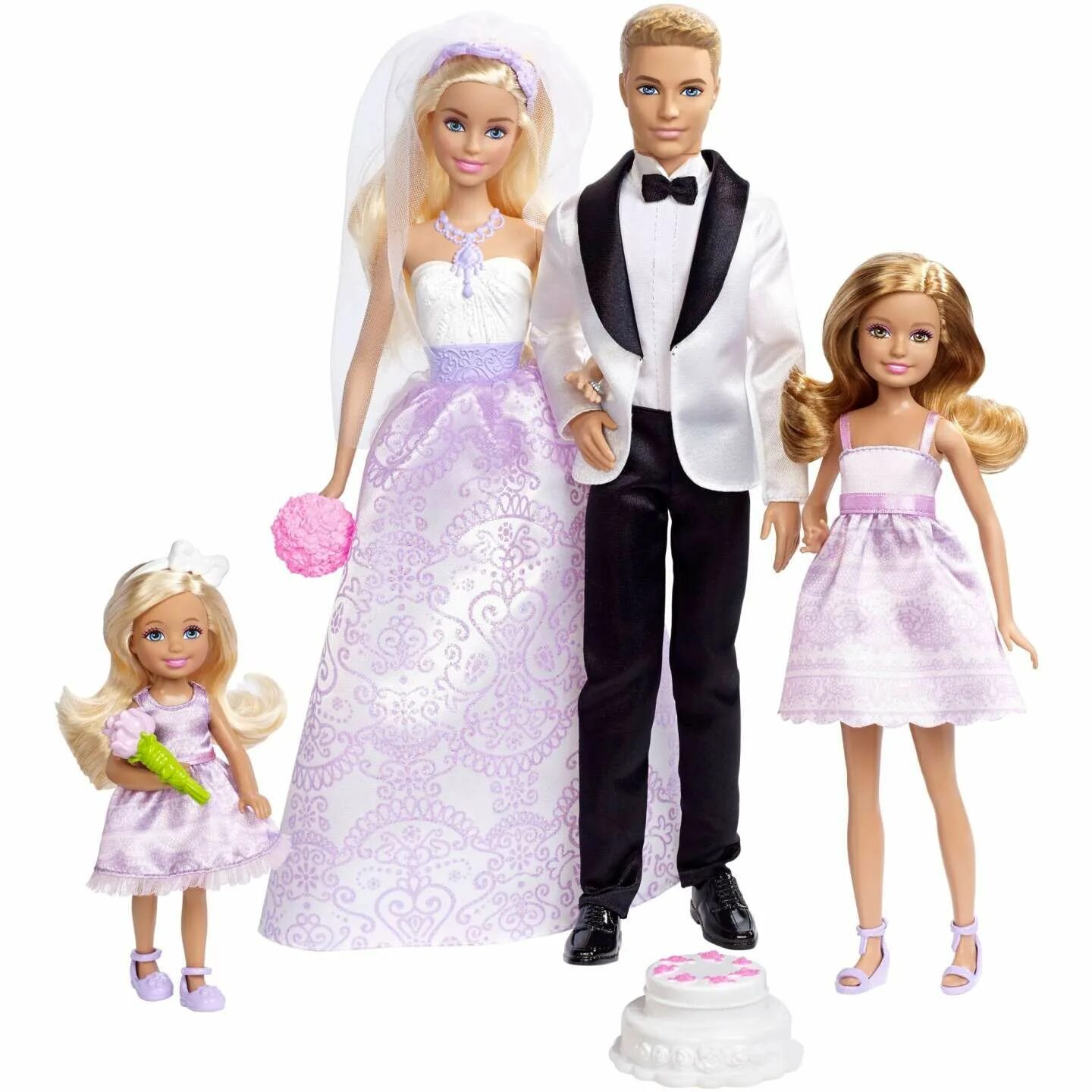 Подарок фото куклы Кукла Barbie Свадебный набор Барби/ Свадебная пара DJR88 - купить с доставкой по