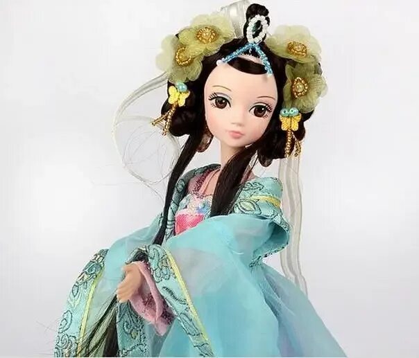 Подарок фото куклы 29CM Kurhn Dolls For Girl Chinese Traditional Doll Toys For Girls Children Kids 