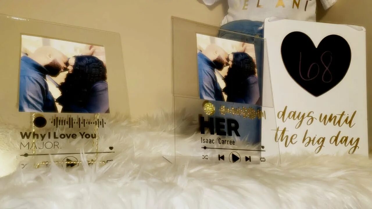 Подарок фото на стекле с песней How To Spotify Glass Art (As Seen On Tik Tok) - YouTube