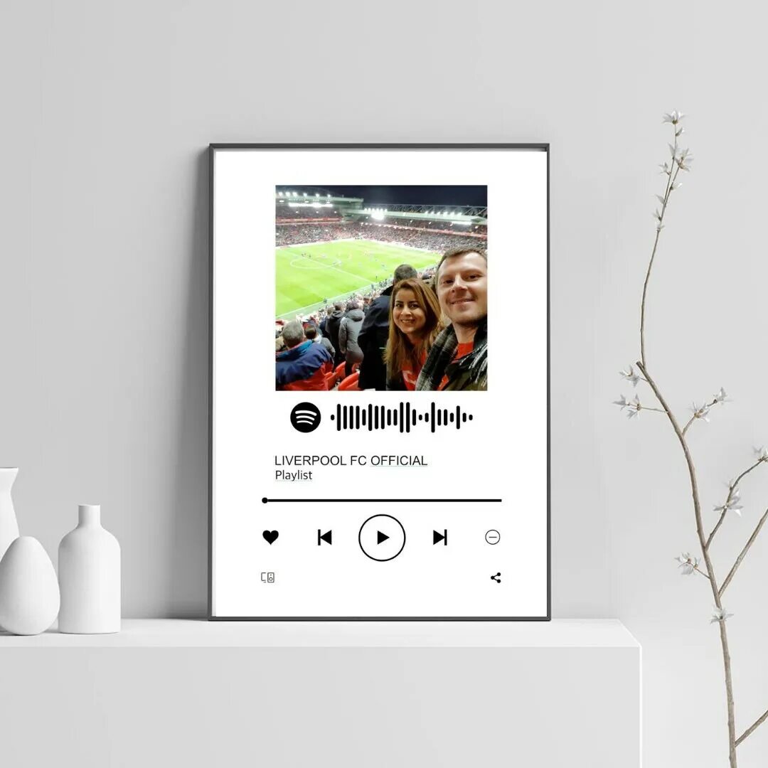 Подарок фото на стекле с песней Custom Glass Song Panel ANY SONG Spotify Music Glass Sheet Etsy