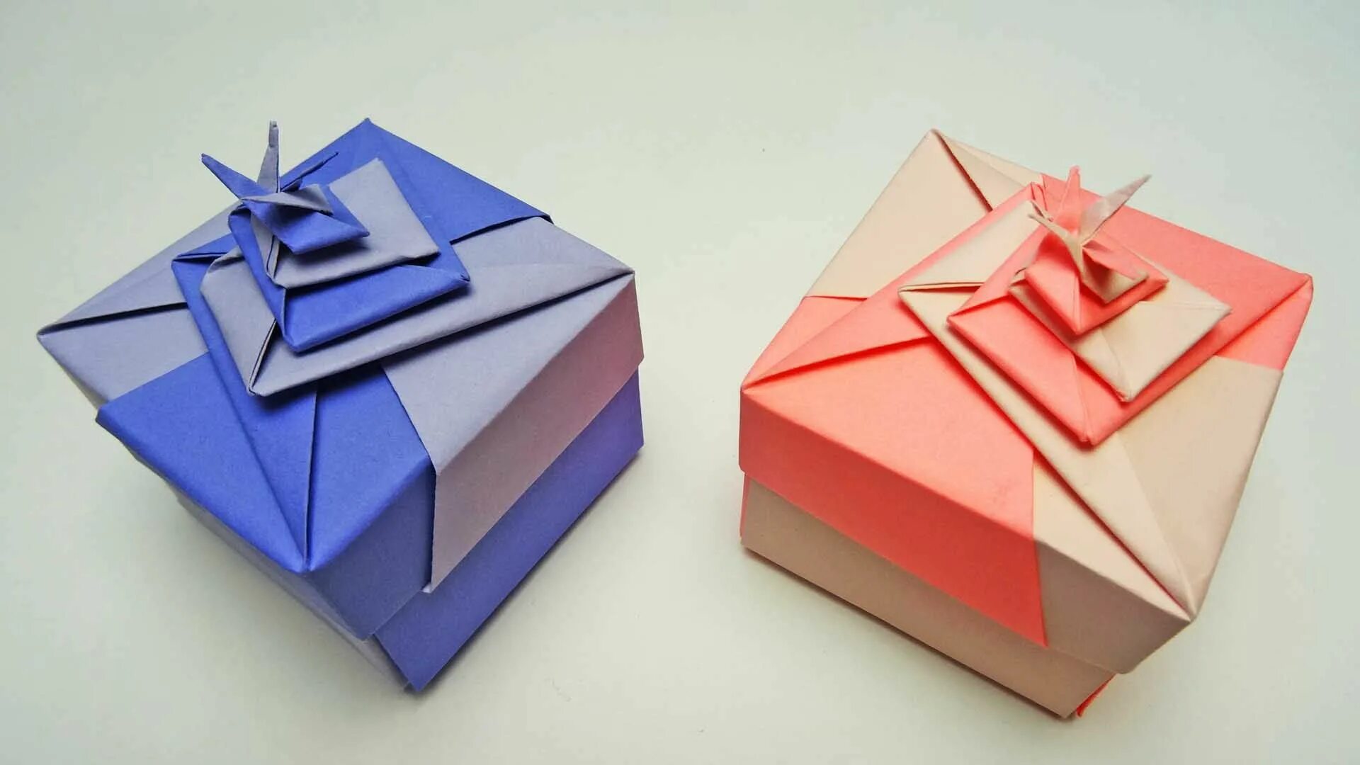 Подарок из бумаги фото How To Make a Paper Box Оригами, Рукоделие