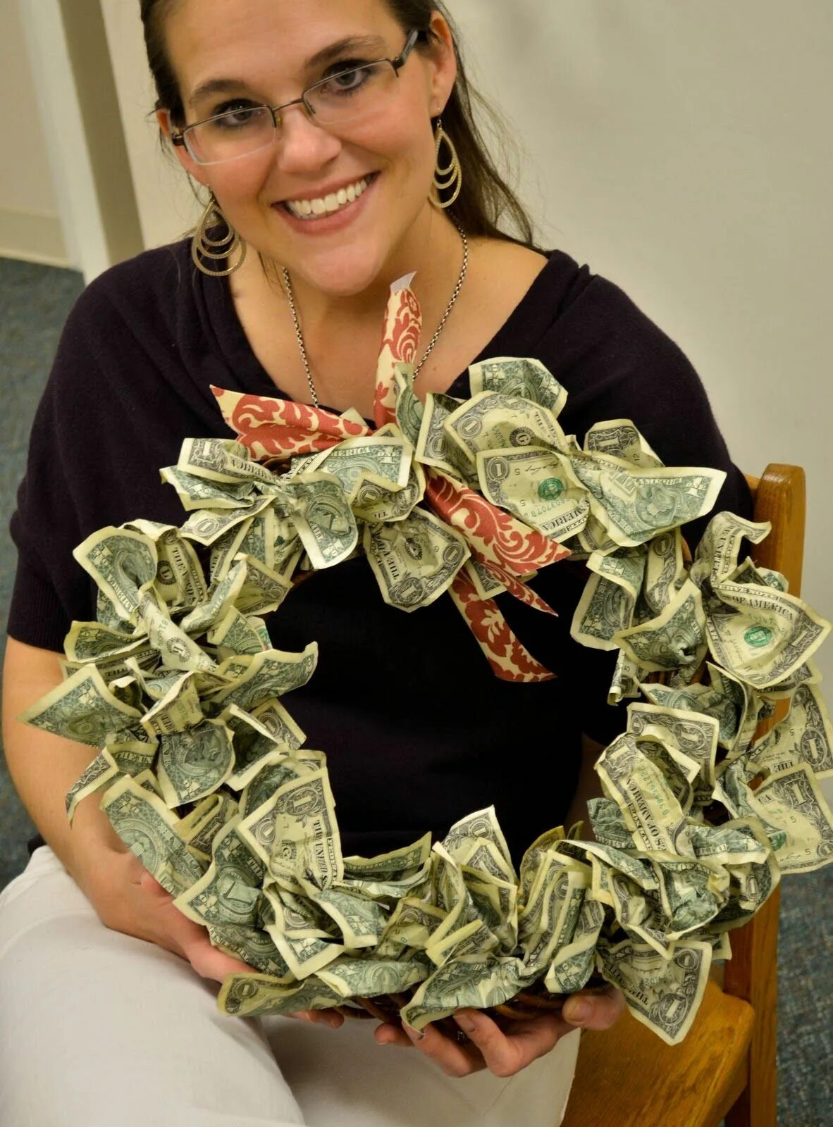 Подарок из денег своими руками фото Christmas money, Money origami, Money gift