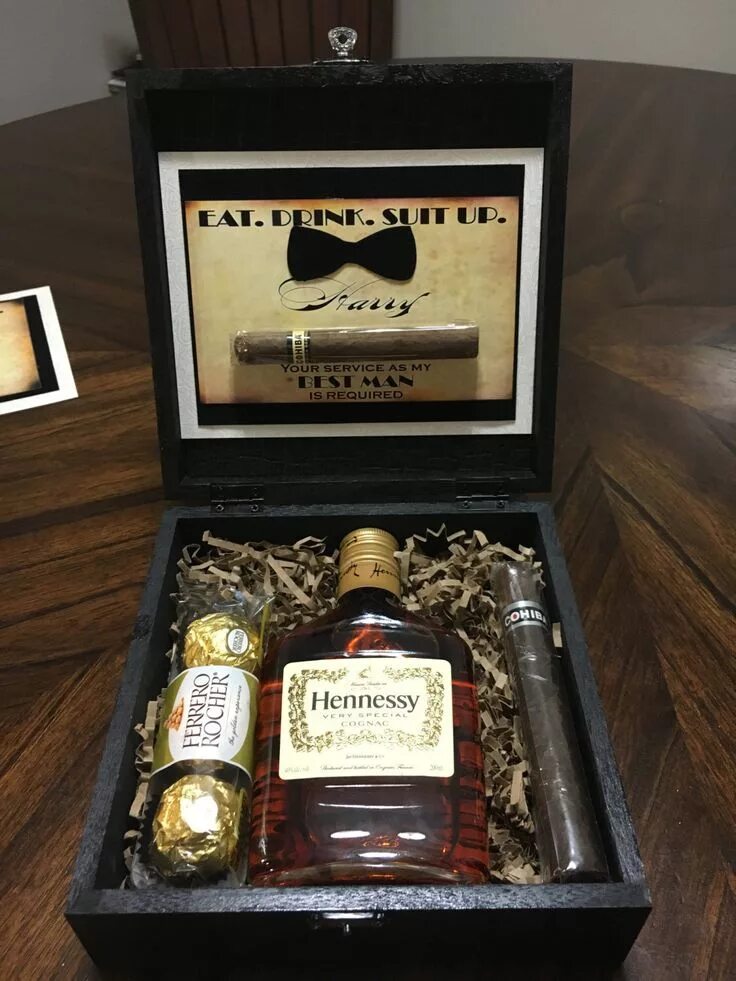 Подарок мужчине на день рождения фото Will you be my groomsman Gift Box Groomsmen gift box, Gifts for wedding party, G