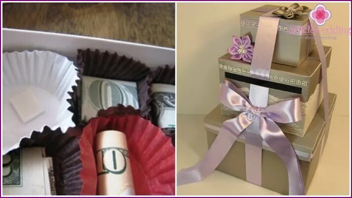 Подарок на свадьбы своими руками фото Presenting money for a wedding - original gift ideas with photos