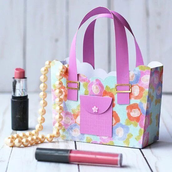 Подарок сумочка своими руками Paper Purse Gift Box Tutorial Paper purse, Purse tutorial, Purses