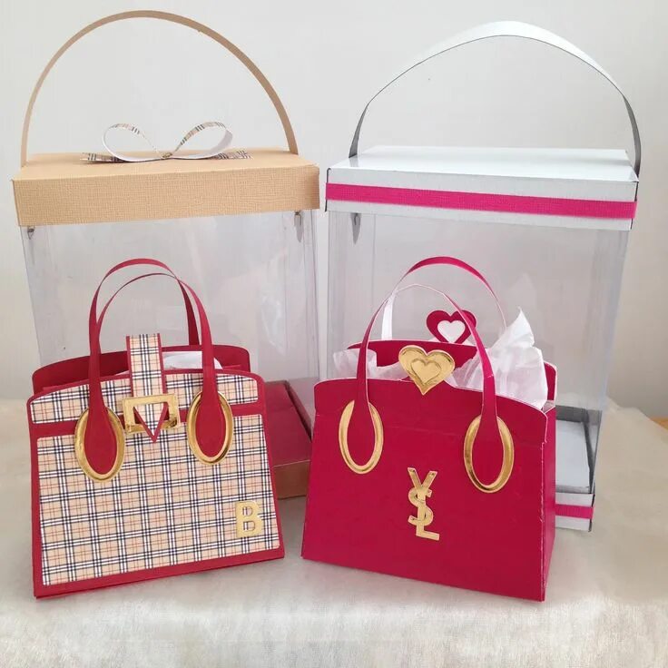 Подарок сумочка своими руками two bags from Tonic Kensington handbag die Homemade gift bags, Handbag card, Pap