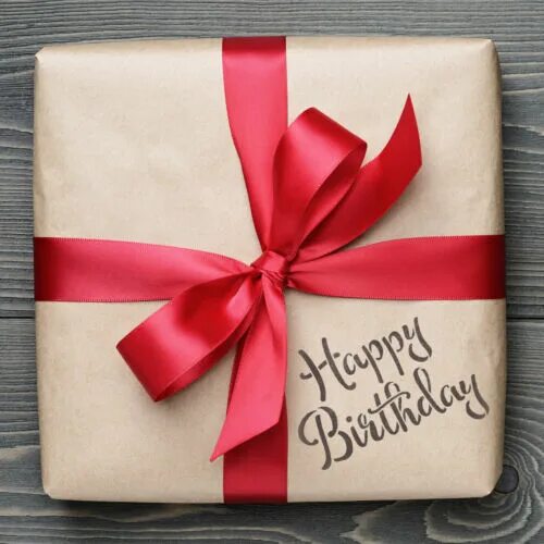 Подарок в виде фото Happy Birthday Stencil - Card, Cake and Crafting Template - Calligraphy Words eB