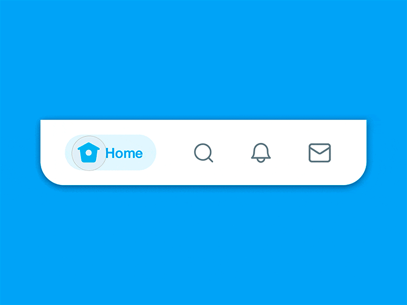 Подай знак фото Twitter's Tab Bar by Rafa Sánchez on Dribbble