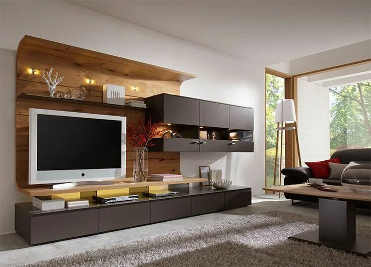 Подбираем мебель под интерьер Image result for wood interior wall modern Meuble tv moderne, Mobilier de salon,