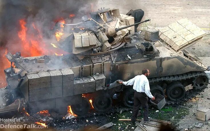 Подбитые танки фото M2A2/A3 Bradley Fighting Vehicle System (BFVS) ย า น พ า ห น ะ, ภ า พ ว า ด
