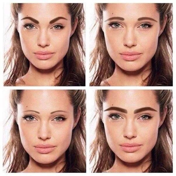 Подбор брови онлайн по фото бесплатно Pin on Funny make-up & quotes