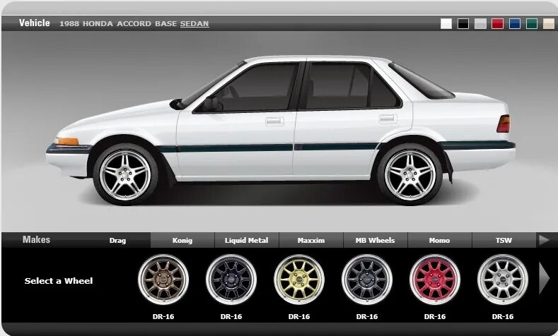 Подбор дисков по фото автомобиля Примерка дисков Онлайн - Honda Accord (3G), 2 л, 1986 года колёсные диски DRIVE2