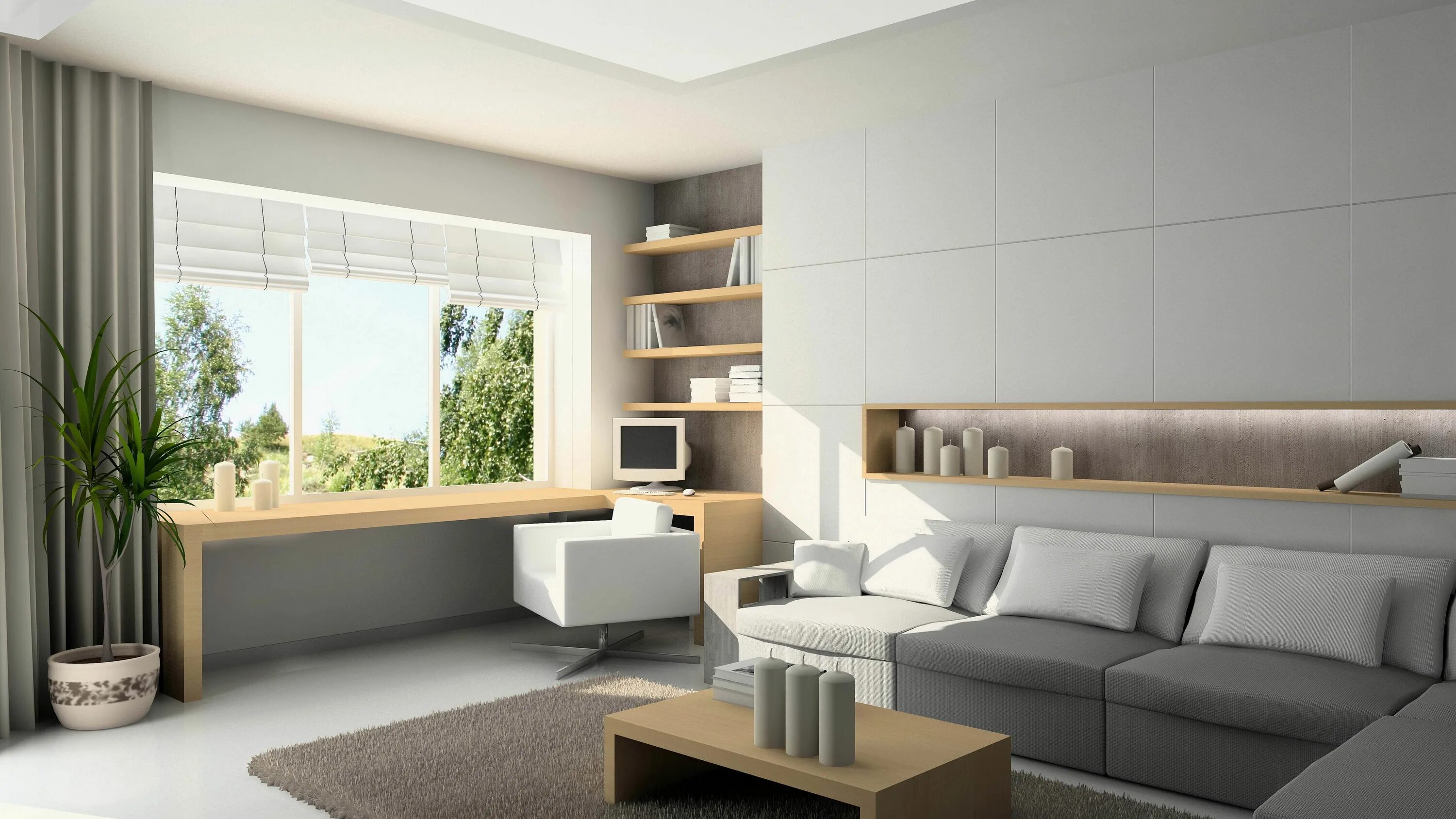 Подбор дизайна интерьера Download wallpaper 3840x2160 sofa, furniture, interior design, style, comfort 4k